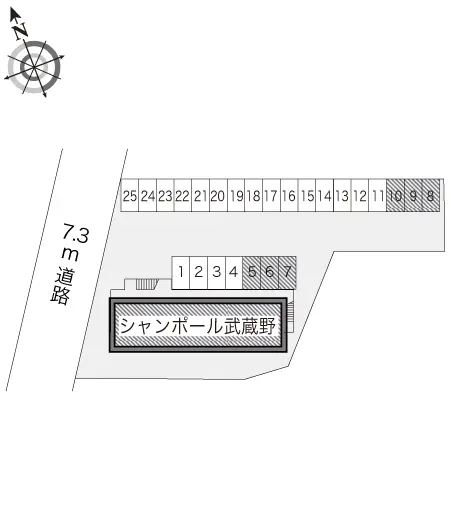 ★手数料０円★武蔵野市緑町　月極駐車場（LP）